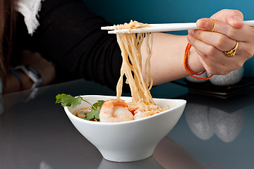 Image showing Thai Shrimp Ramen Noodles