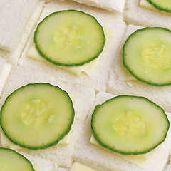 Image showing Cucumber sandwich