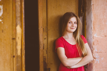 Image showing Young Blue-eyed Girl