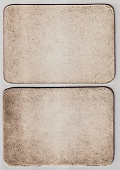 Image showing Vintage Paper Card Texture On  White Background