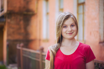 Image showing Young Blue-eyed Girl