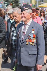 Image showing Unidentified veterans during the celebration of Victory Day. MIN