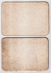 Image showing Vintage Paper Card Texture On  White Background