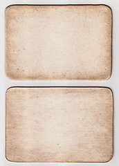 Image showing Vintage Paper Card Texture On  White Background