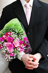 Image showing Romantic corporate man