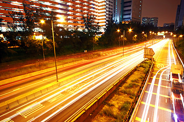 Image showing business area of hongkong at night