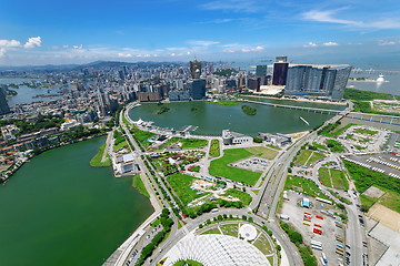 Image showing macau downtown city