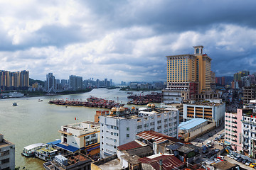 Image showing macau downtown city