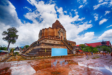 Image showing chedi luang temple in chiang mai 