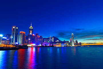 Image showing Hong kong sunset 