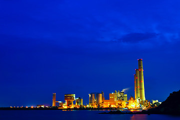 Image showing power station at night