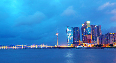 Image showing Macau at night 