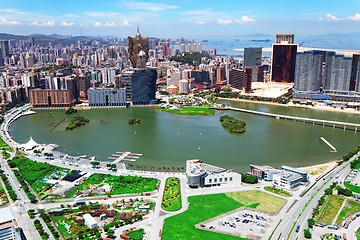 Image showing macau downtown city