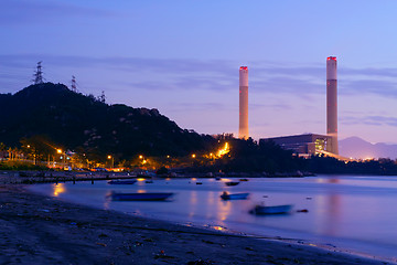 Image showing Night of Petrochemical industry 