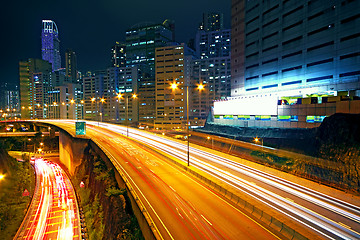 Image showing business area of hongkong at night