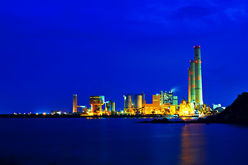 Image showing power station at night
