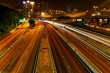 Image showing downtown city night