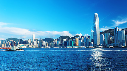 Image showing Hong Kong crowded building at day