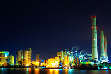 Image showing power station at night