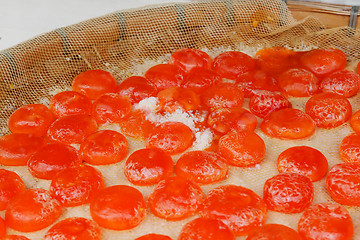 Image showing Salted and sun dried yolks of duck eggs 