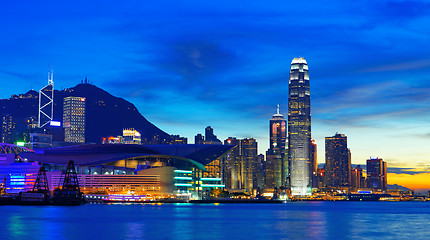 Image showing Hong kong sunset 