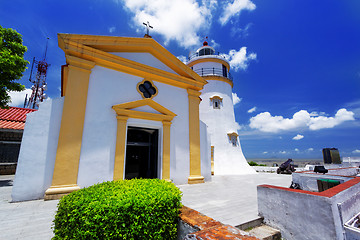 Image showing macau famous landmark, lighthouse