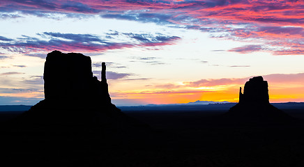 Image showing Monument Valley Sunrise