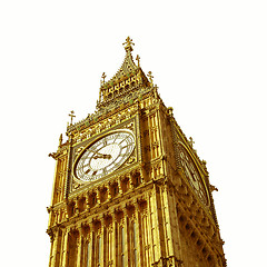 Image showing Retro looking Big Ben, London