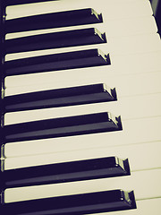 Image showing Retro look Music keyboard