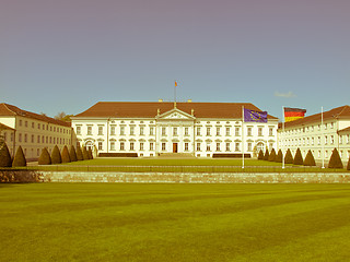 Image showing Retro looking Schloss Bellevue, Berlin