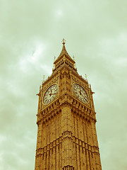 Image showing Retro looking Big Ben