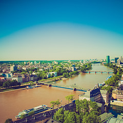 Image showing Retro look Frankfurt am Main