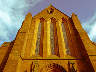 Image showing Retro look Barony Parish Glasgow