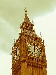 Image showing Retro looking Big Ben