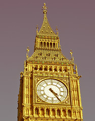 Image showing Retro looking Big Ben