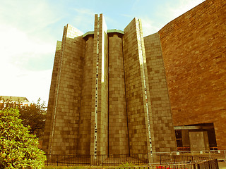 Image showing Retro looking Coventry Cathedral