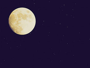 Image showing Retro look Moon