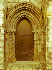 Image showing Retro look Glasgow cathedral