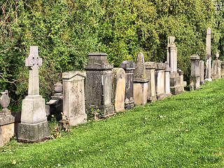 Image showing Glasgow cemetery - HDR