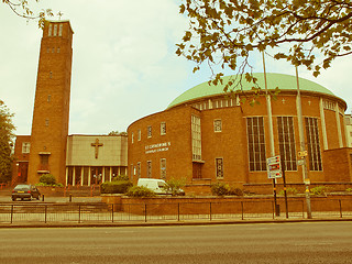 Image showing Retro looking St Catherine, Birmingham