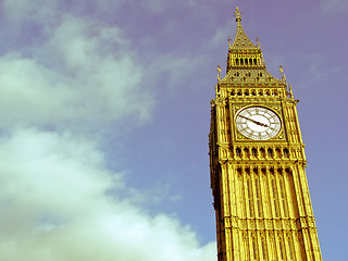 Image showing Retro looking Big Ben London