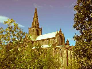 Image showing Retro look Glasgow cathedral