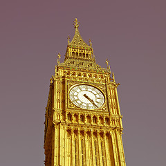 Image showing Retro looking Big Ben