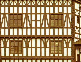 Image showing Retro looking Tudor building