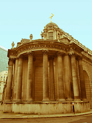 Image showing Retro looking Bank of England