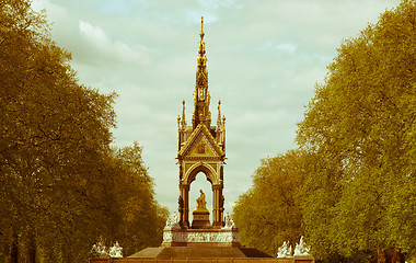 Image showing Retro looking Albert Memorial, London