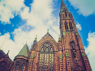 Image showing Retro looking St Columba Church