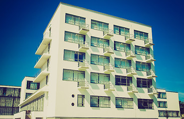 Image showing Retro look Bauhaus Dessau
