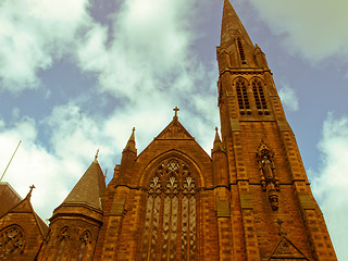 Image showing Retro look St Columba Church