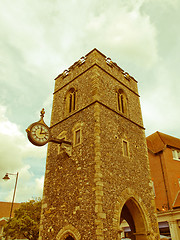 Image showing Retro looking St George church